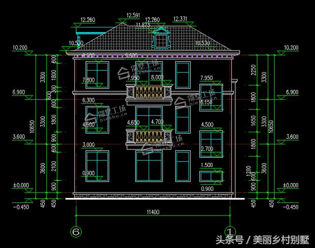 三層別墅設(shè)計(jì)，造價(jià)40萬左右，適合農(nóng)村自建，保證讓人眼前一亮