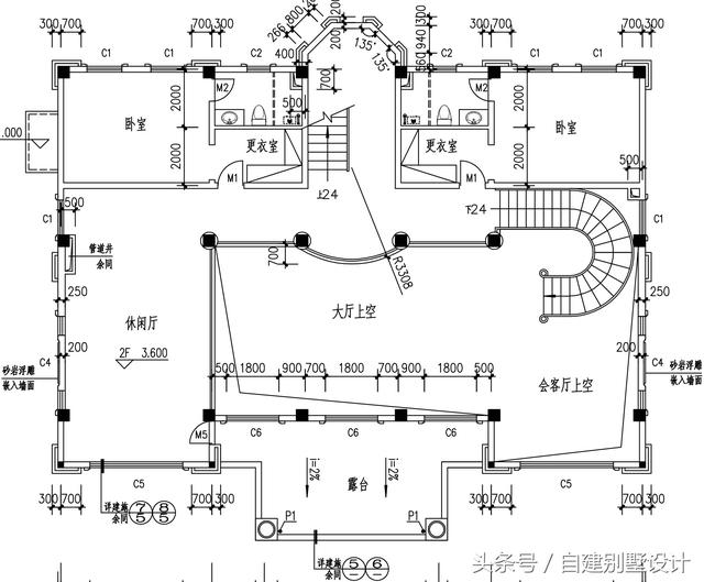 總占地面積350平米的四層歐式別墅設(shè)計(jì)圖，帶地下室酒窖，豪華大氣。