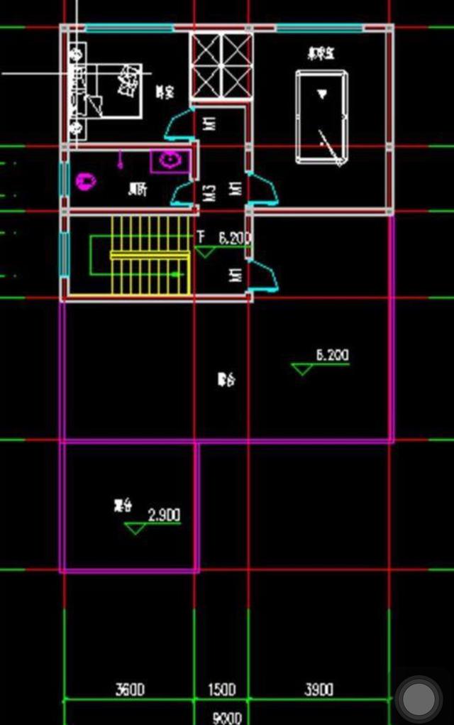 二層半結(jié)構(gòu)的農(nóng)村小別墅設(shè)計(jì)圖，帶小院，非常大方。