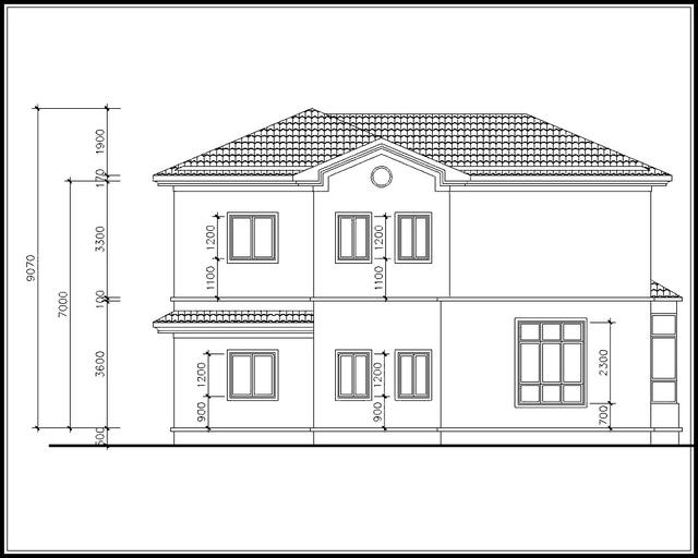 二層農(nóng)村別墅設(shè)計(jì)圖，占地面積165平方，經(jīng)濟(jì)實(shí)用。