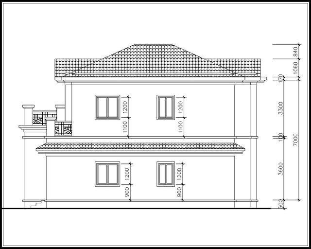二層農(nóng)村別墅設(shè)計(jì)圖，占地面積165平方，經(jīng)濟(jì)實(shí)用。