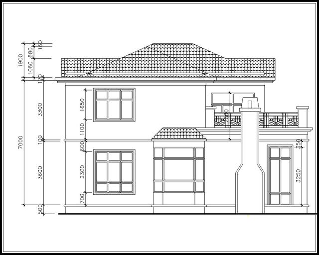 二層農(nóng)村別墅設(shè)計(jì)圖，占地面積165平方，經(jīng)濟(jì)實(shí)用。