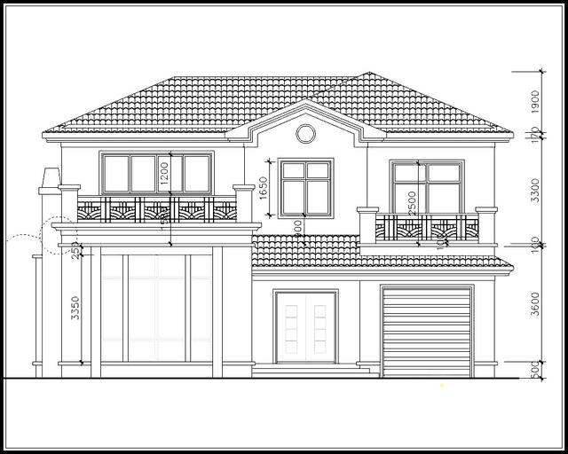二層農(nóng)村別墅設(shè)計(jì)圖，占地面積165平方，經(jīng)濟(jì)實(shí)用。