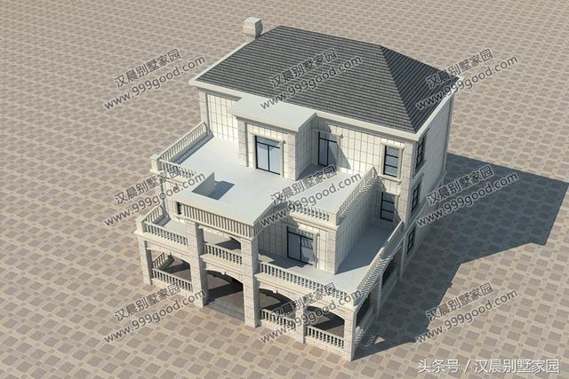 兩款三層復式別墅設計圖，帶入戶式車庫設計和大露臺，顏值美出新高度。