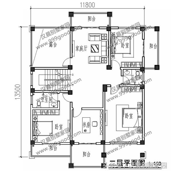 兩款三層復式別墅設計圖，帶入戶式車庫設計和大露臺，顏值美出新高度。