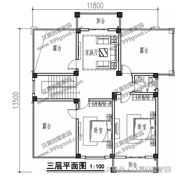 兩款三層復式別墅設計圖，帶入戶式車庫設計和大露臺，顏值美出新高度。