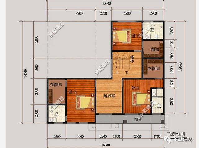 三層現(xiàn)代田園風別墅設計圖，帶大露臺+老虎窗，造價40萬左右。
