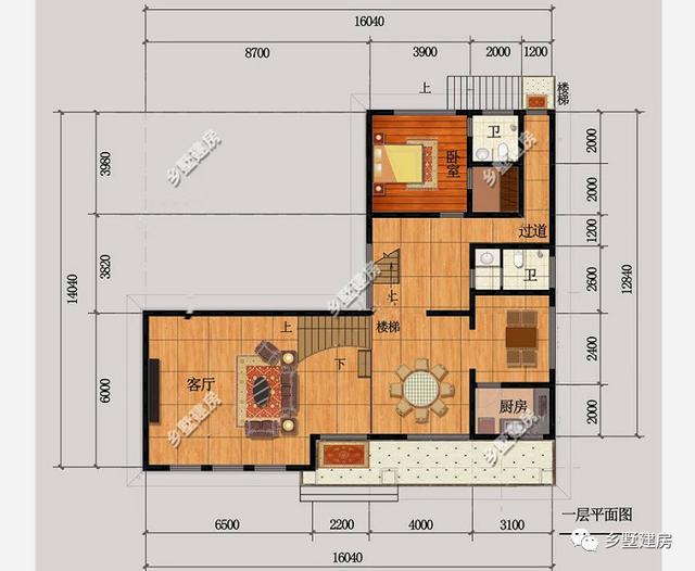 三層現(xiàn)代田園風別墅設計圖，帶大露臺+老虎窗，造價40萬左右。
