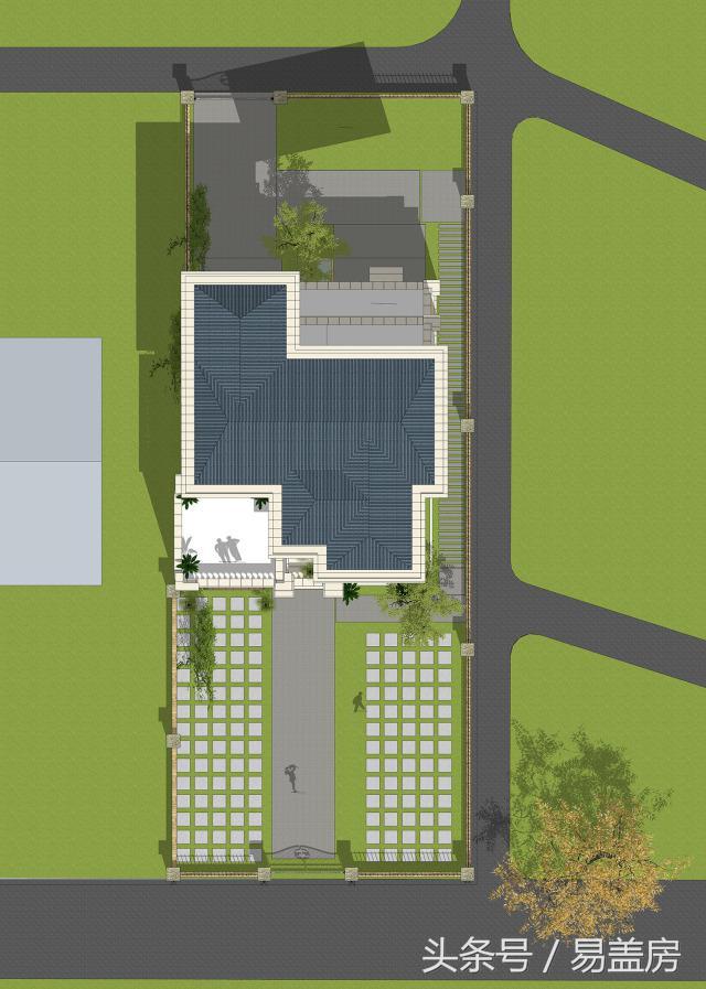 14X11歐式三層別墅設(shè)計圖，造型霸氣，引鄰里羨慕，主體造價53萬。