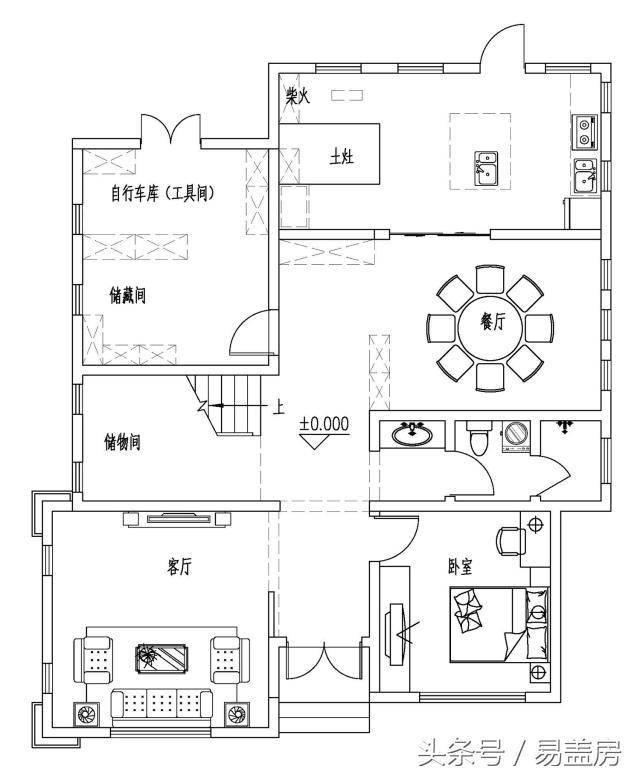 14X11歐式三層別墅設(shè)計圖，造型霸氣，引鄰里羨慕，主體造價53萬。