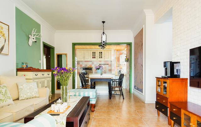 90平的新房子美式裝修，青春活力喜歡生機勃勃，特別喜歡。