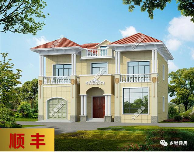 兩棟二層別墅設(shè)計(jì)圖，經(jīng)濟(jì)適用，房間多，采光好，造價(jià)不高，回家建一棟再合適不過(guò)來(lái)了。