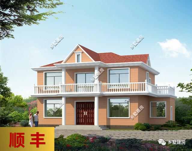 兩棟二層別墅設(shè)計(jì)圖，經(jīng)濟(jì)適用，房間多，采光好，造價(jià)不高，回家建一棟再合適不過(guò)來(lái)了。