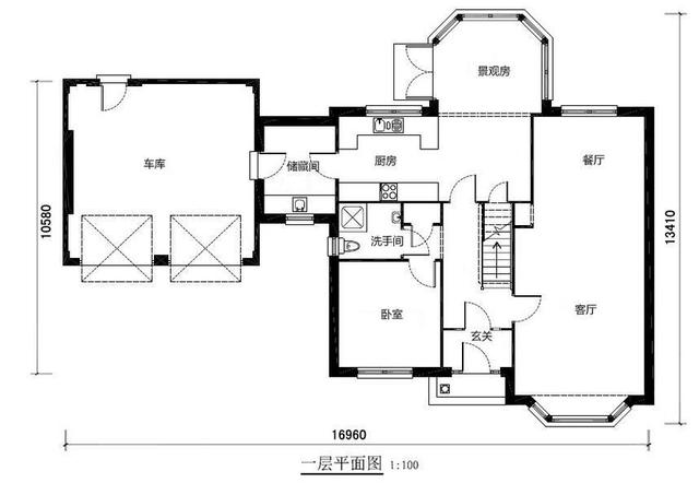 帶雙車庫(kù)的農(nóng)村自建二層別墅設(shè)計(jì)圖，寬敞實(shí)用，真不錯(cuò)！