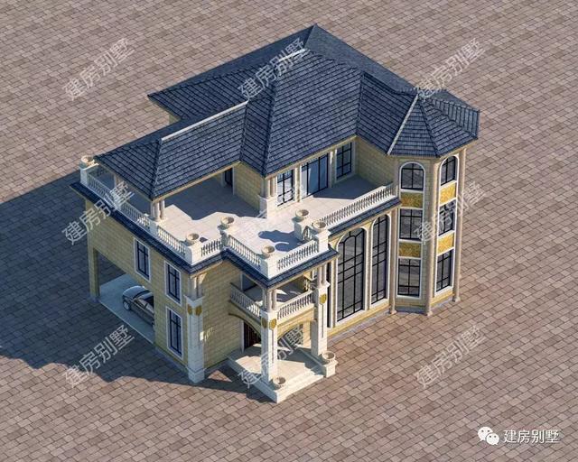 16.9×12.7三層別墅設(shè)計(jì)圖，帶開(kāi)放式車庫(kù)，室內(nèi)布局是真實(shí)用真方便。