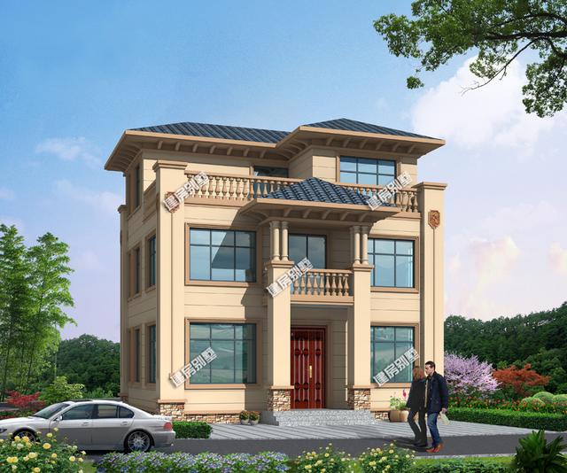 10.24x8.44農(nóng)村三層農(nóng)村別墅設(shè)計(jì)圖，農(nóng)村人都特別喜歡。