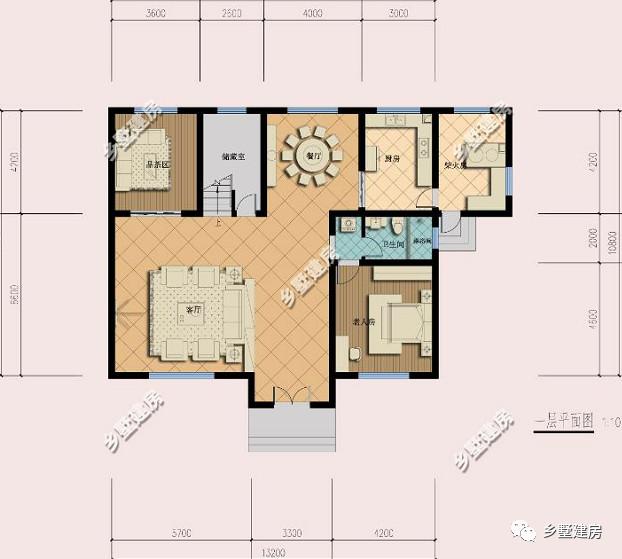 16x14米三層別墅設(shè)計(jì)圖，帶院子+花園，造價(jià)52萬(wàn)左右，你覺(jué)得值嗎？