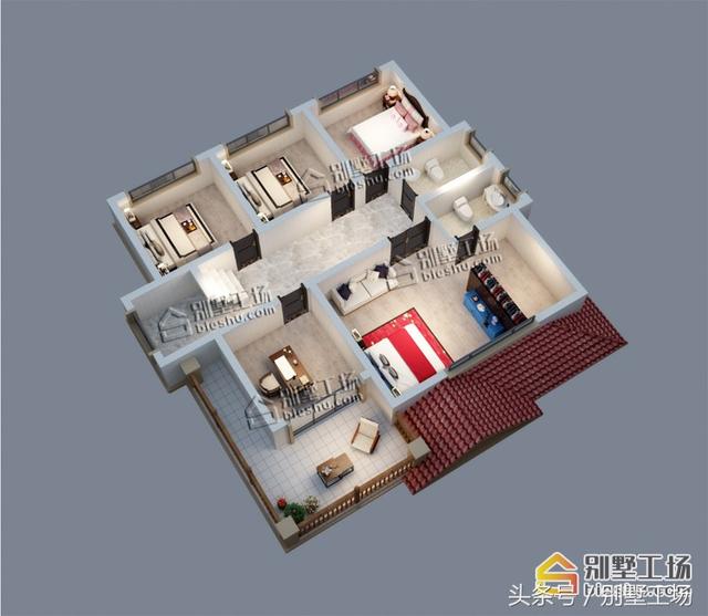 12.6x12.2二層簡(jiǎn)歐小別墅設(shè)計(jì)圖，造價(jià)30萬(wàn)以內(nèi)。