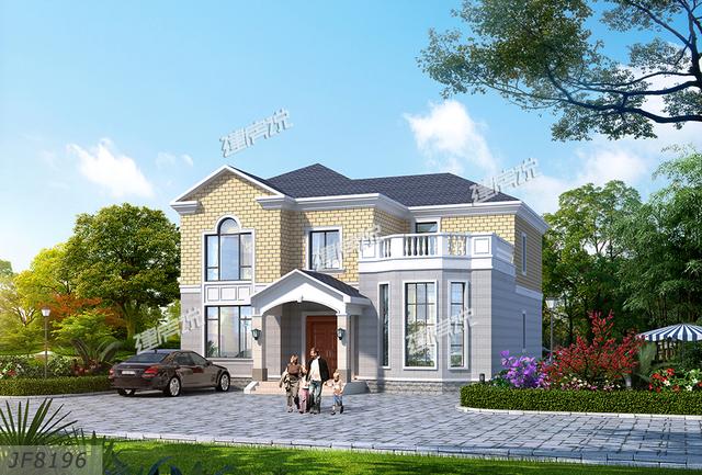 12x11.3米二層農(nóng)村別墅設(shè)計(jì)圖，室內(nèi)布局溫馨舒適，造價(jià)25萬(wàn)。