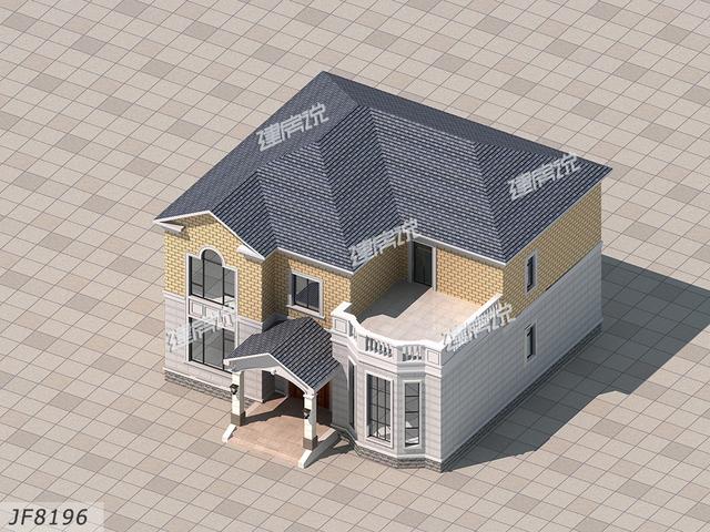 12x11.3米二層農(nóng)村別墅設(shè)計(jì)圖，室內(nèi)布局溫馨舒適，造價(jià)25萬(wàn)。