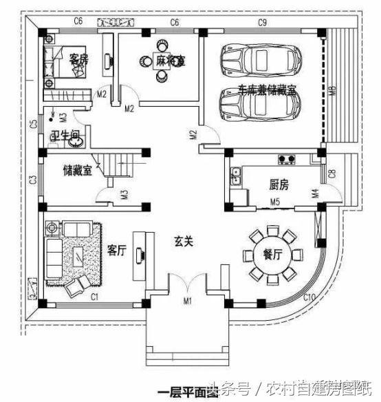 13.2x12.8米三層獨(dú)棟簡(jiǎn)歐式別墅設(shè)計(jì)圖，帶屋頂花園+車庫(kù)，你確定你不來一套嗎？