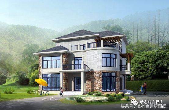 13.2x12.8米三層獨(dú)棟簡(jiǎn)歐式別墅設(shè)計(jì)圖，帶屋頂花園+車庫(kù)，你確定你不來一套嗎？