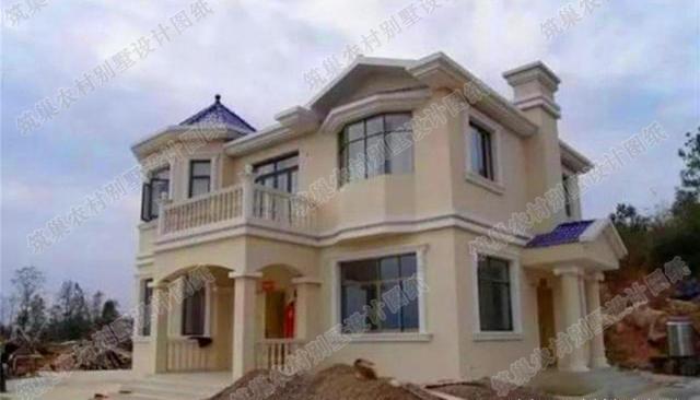 12×11米二層別墅設(shè)計(jì)圖，帶棋牌室+套間+書房，施工難度高，造價(jià)30萬以內(nèi)。