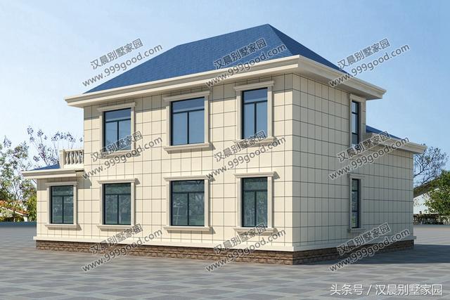 13.4X11.7米一層半美式別墅設(shè)計圖，造型非常的好看。