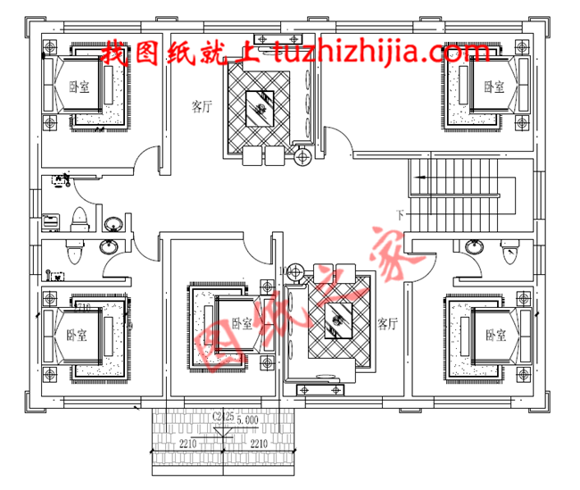 200平米左右二層樓房設(shè)計(jì)圖，外觀看著舒服、布局住著坦然