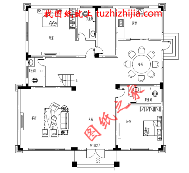 復(fù)式200平米三層樓房設(shè)計圖紙，大露臺帶飄窗還有健身房和書房