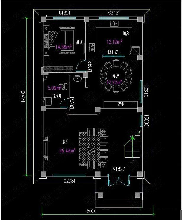 三棟8X12米四層農(nóng)村小戶型設(shè)計(jì)圖，適合家里人口多的居住，比城里別墅還好看！