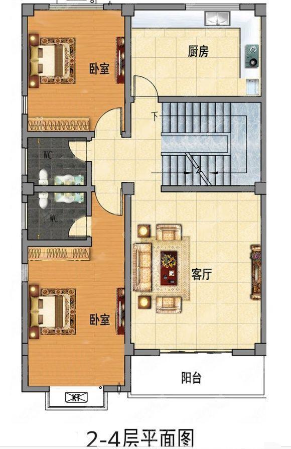 三棟8X12米四層農(nóng)村小戶型設(shè)計(jì)圖，適合家里人口多的居住，比城里別墅還好看！