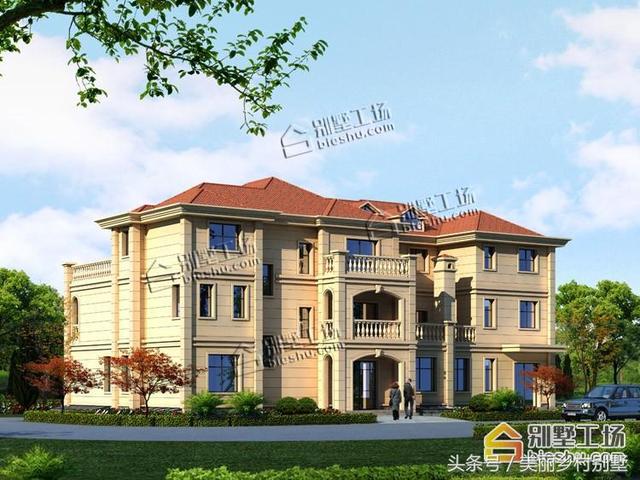 25.5X13.8米三層別墅設(shè)計(jì)圖，豪華大氣，土豪都喜歡這樣的。