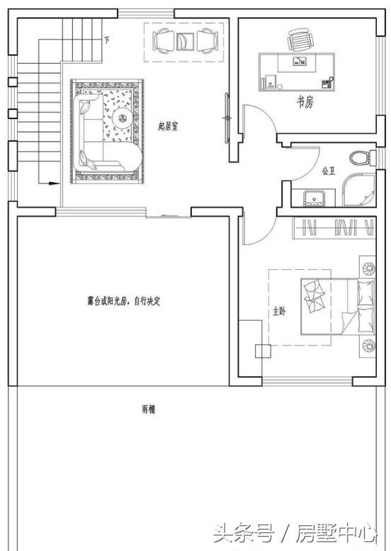 二層中式別墅設計圖，菜園陽光房應有盡有，造價27萬，給父母養(yǎng)老必選的一套。