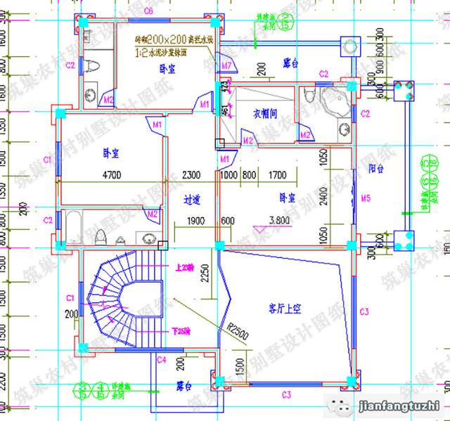 16×18米三層農(nóng)村別墅設(shè)計(jì)圖，帶挑空客廳，高端大氣，造價(jià)50萬。