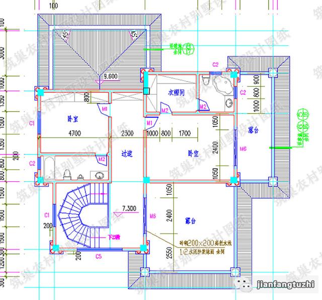 16×18米三層農(nóng)村別墅設(shè)計(jì)圖，帶挑空客廳，高端大氣，造價(jià)50萬。