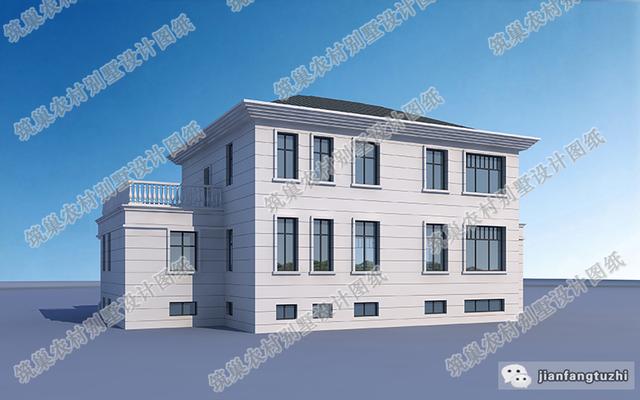 21米x11米二層別墅設(shè)計(jì)圖，帶地下室，造價(jià)60萬。