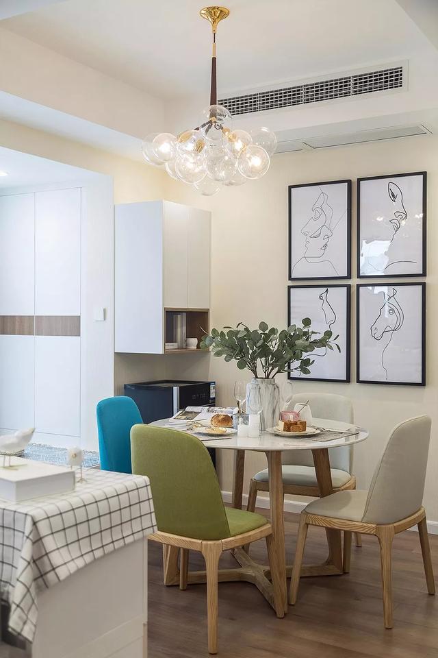 北歐風裝修56平單身公寓，溫馨浪漫。