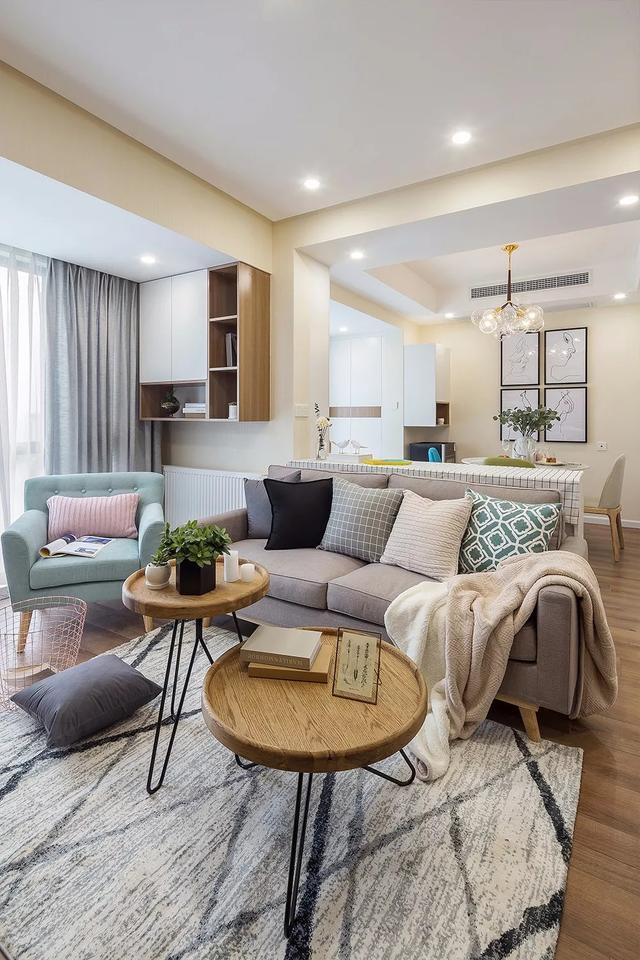 北歐風裝修56平單身公寓，溫馨浪漫。