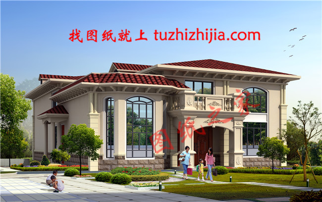 小開間大進深的二層別墅設(shè)計圖紙，建在農(nóng)村就是一道風景