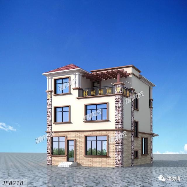 102平三層別墅設(shè)計(jì)圖，造價(jià)也不高，才二十幾萬(wàn)，布局也很實(shí)用，好房子，一定要建一棟在老家。