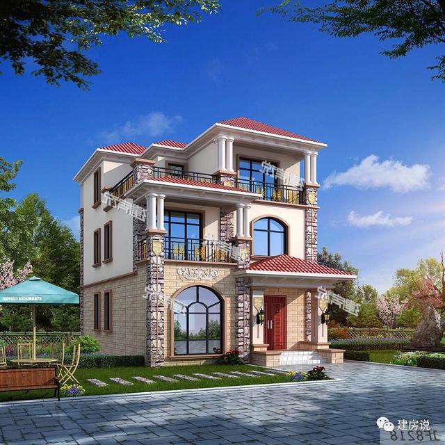 102平三層別墅設(shè)計(jì)圖，造價(jià)也不高，才二十幾萬(wàn)，布局也很實(shí)用，好房子，一定要建一棟在老家。