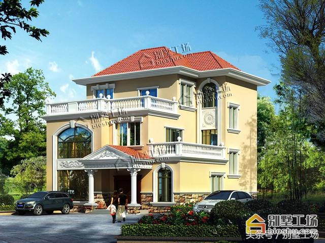 兩款造價(jià)35萬三層農(nóng)村別墅設(shè)計(jì)圖，帶挑空客廳+車庫，你不打算來一套嗎？