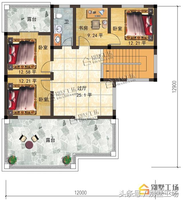 兩款造價(jià)35萬三層農(nóng)村別墅設(shè)計(jì)圖，帶挑空客廳+車庫，你不打算來一套嗎？