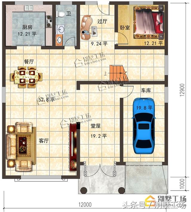 兩款造價(jià)35萬三層農(nóng)村別墅設(shè)計(jì)圖，帶挑空客廳+車庫，你不打算來一套嗎？