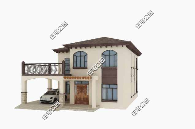 占地132平方米的農(nóng)村二層別墅設(shè)計(jì)圖，經(jīng)典大氣。