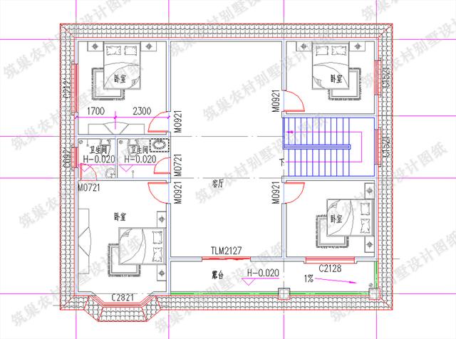 13×11米二層精美農(nóng)村自建房，精簡大方，造價(jià)30萬以內(nèi)。