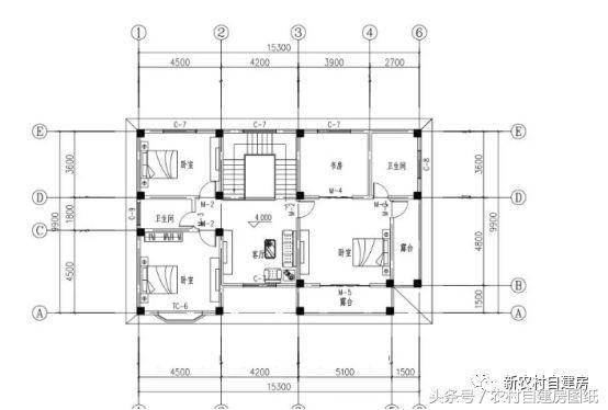 占地133平方米的二層小別墅設計圖，外觀樸素大方，造價劃算不到25萬。