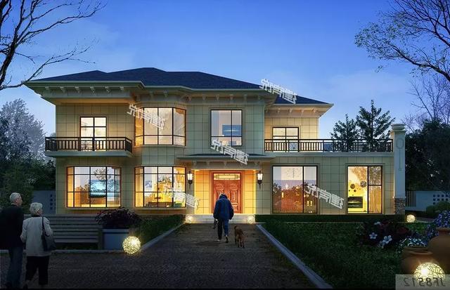 20X9米二層別墅設(shè)計(jì)圖，兩面寬，小進(jìn)深，保證美到驚艷鄰里八鄉(xiāng)。