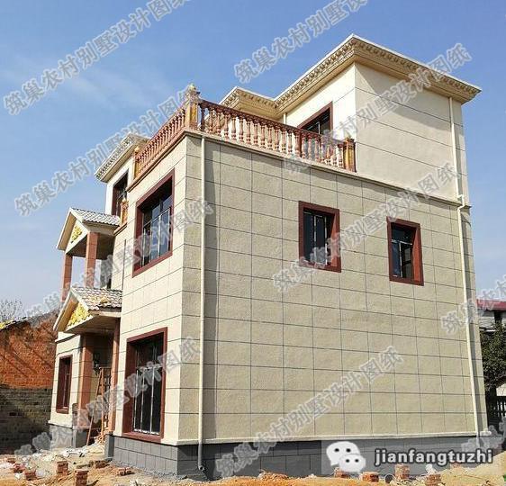 11.5米×10.1米三層農(nóng)村自建房，戶型簡(jiǎn)約大氣，帶有堂屋+烤火間+套間